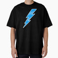 Blue Lightning Bolt Aesthetic Blue T-Shirt - Fun Novelty Design Men Women - T-Shirt, Sweatshirt, Hoodie