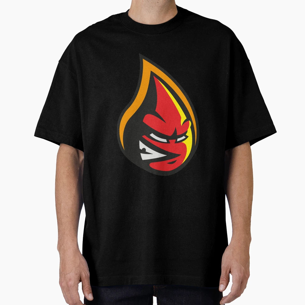 Red Fire Flame T-Shirt - Casual Everyday Wear Unisex - T-Shirt, Sweatshirt, Hoodie
