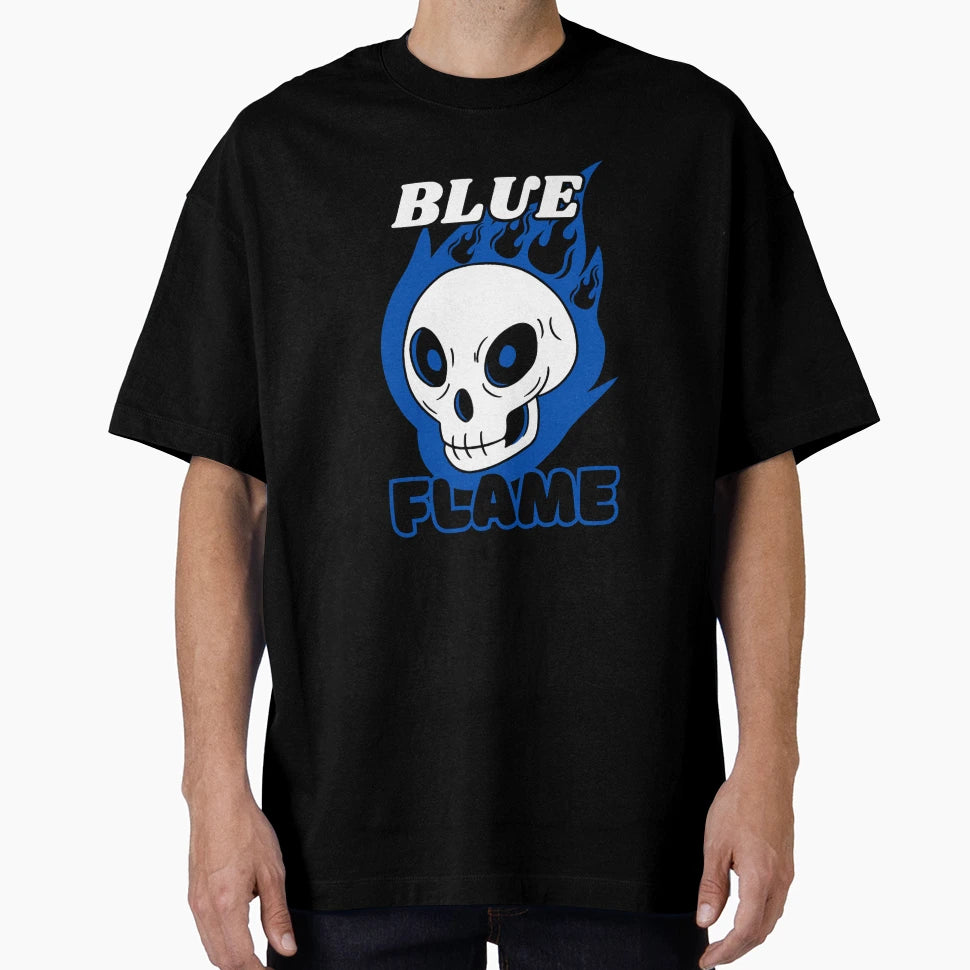 Blue Flame T-Shirt - Aesthetic Graphic Men Women - T-Shirt, Sweatshirt, Hoodie