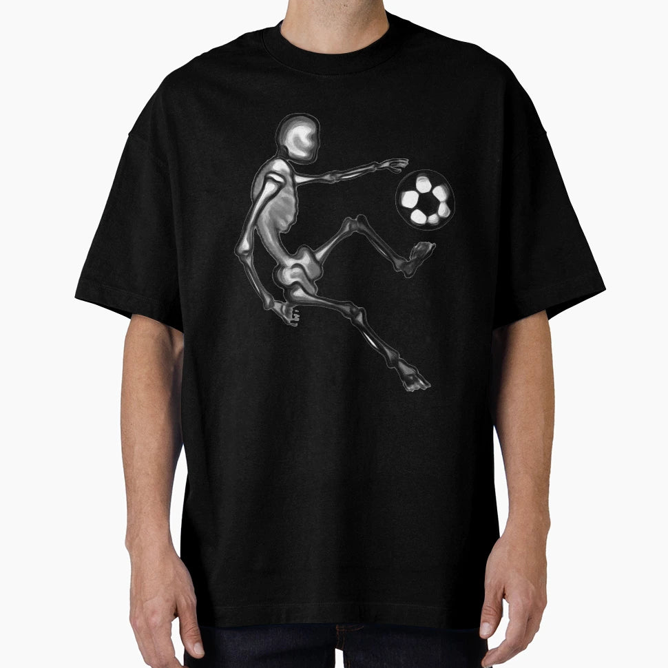 Skeleton Plays Football T-Shirt - Streetwear Style for Adults - T-Shirt, Sweatshirt, Hoodie