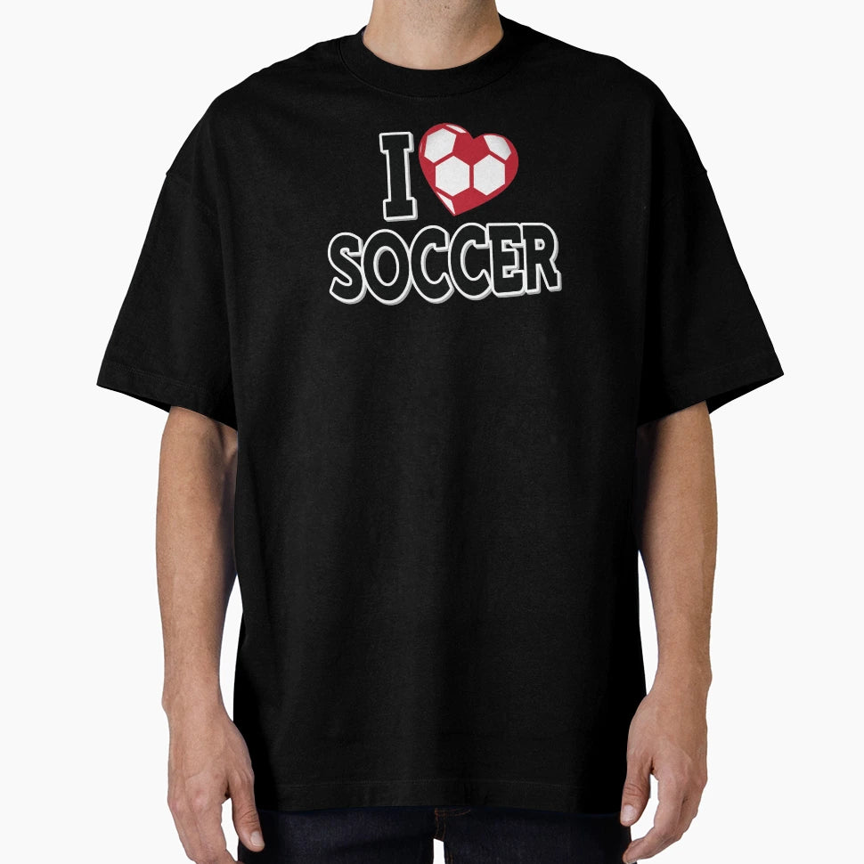 I Love Soccer Black Alt T-Shirt - Streetwear Style Men Women - T-Shirt, Sweatshirt, Hoodie