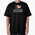 I Love Soccer Black Alt T-Shirt - Streetwear Style Men Women - T-Shirt, Sweatshirt, Hoodie