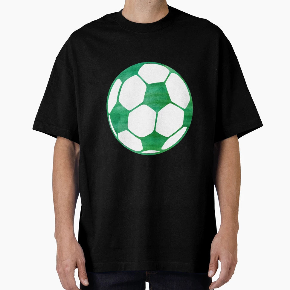 Green Soccer Ball T-Shirt - Streetwear Style for Adults - T-Shirt, Sweatshirt, Hoodie