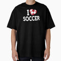 I Love Soccer Black Alt2 T-Shirt - Aesthetic Graphic Men Women - T-Shirt, Sweatshirt, Hoodie
