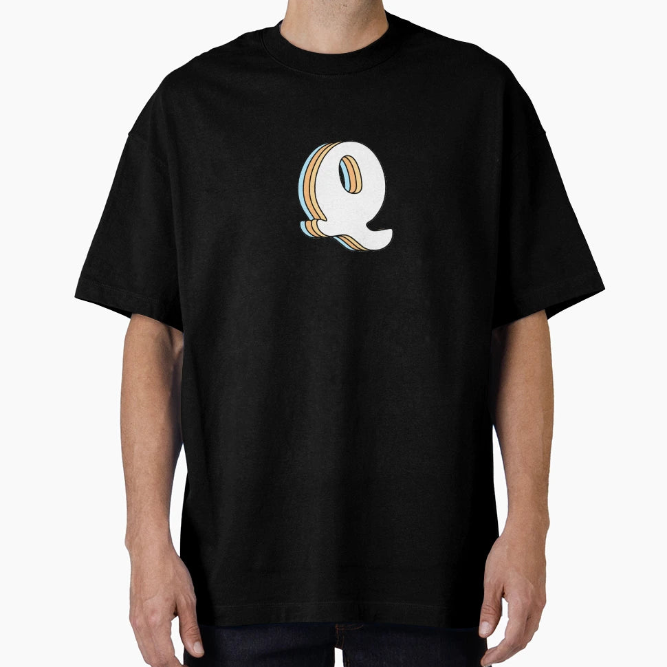 Letter Q T-Shirt - Trendy Graphic for Adults - T-Shirt, Sweatshirt, Hoodie