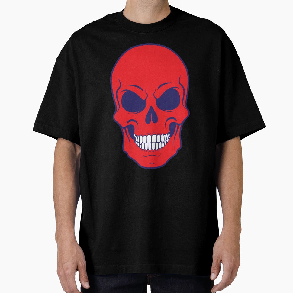 Red Skull T-Shirt - Casual Everyday Wear for Adults - T-Shirt, Sweatshirt, Hoodie