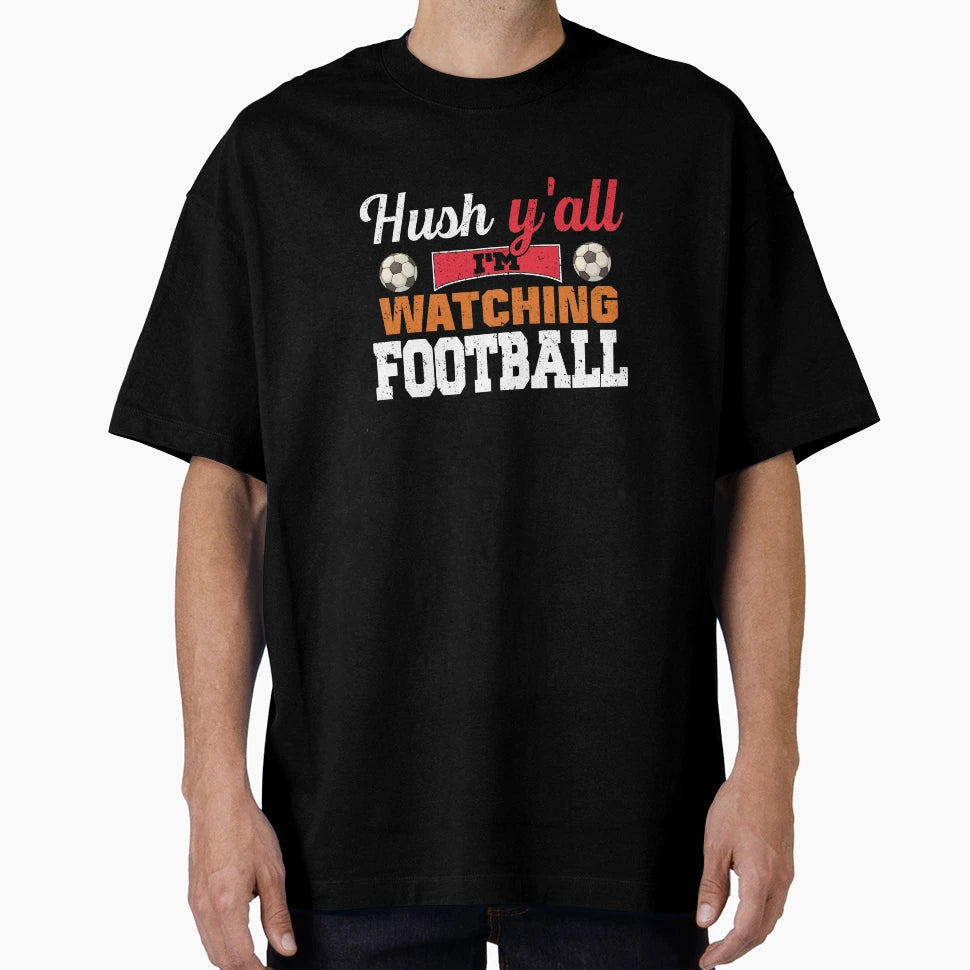Watching Football Goes Away Playing Field T-Shirt - Custom Art Print Unisex - T-Shirt, Sweatshirt, Hoodie