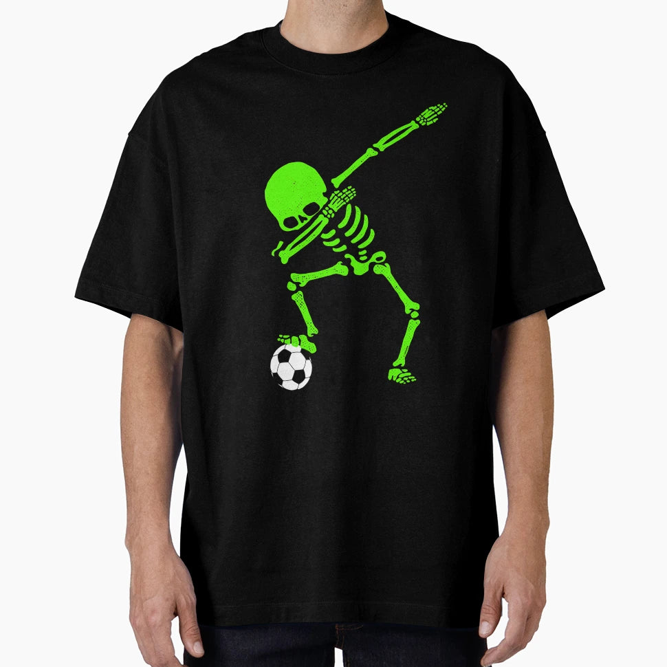 Halloween Dabbing Skeleton Soccer Dab T-Shirt - Trendy Graphic Men Women - T-Shirt, Sweatshirt, Hoodie