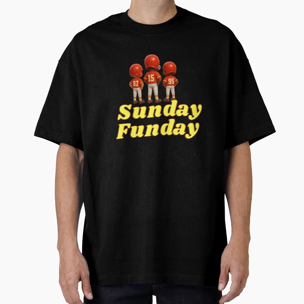 Sunday Funday Kansas City Chiefs T-Shirt - Streetwear Style for Adults - T-Shirt, Sweatshirt, Hoodie