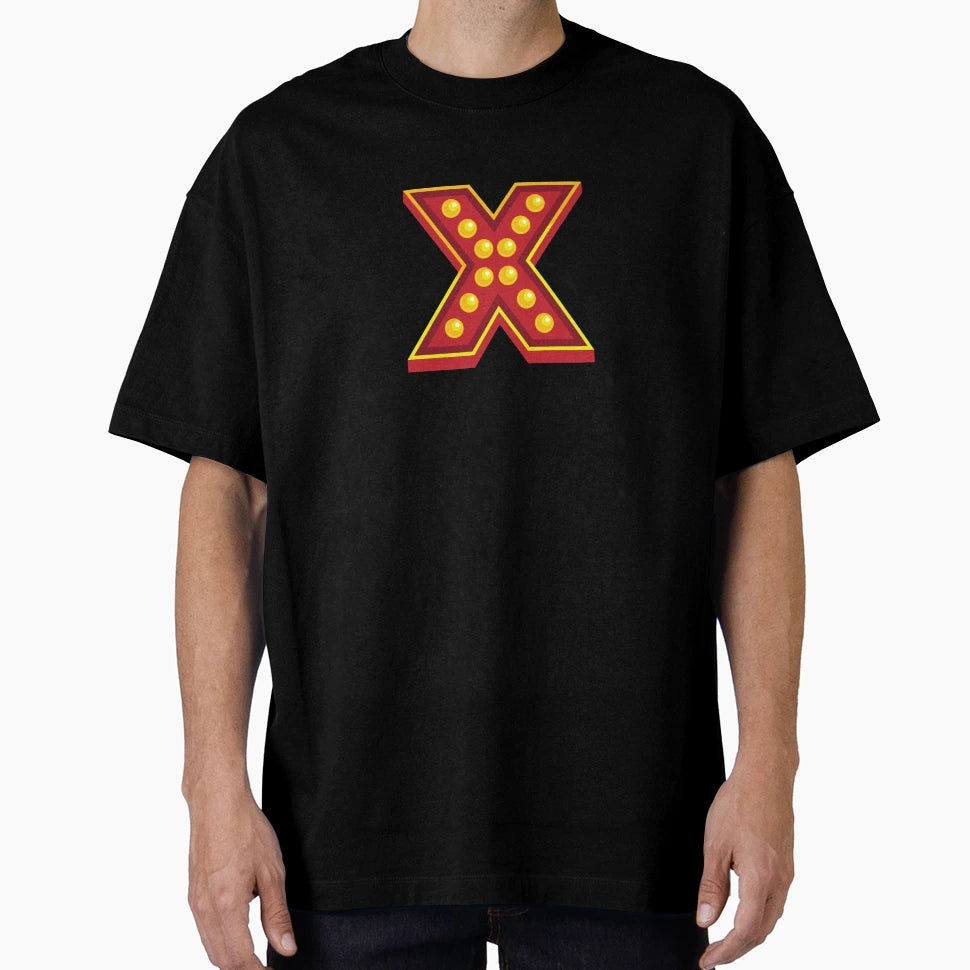 Letter X Disco T-Shirt - Minimalist Print Unisex - T-Shirt, Sweatshirt, Hoodie