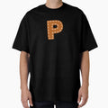 P Letter Sewn College Usa Leather T-Shirt - Casual Everyday Wear for Adults - T-Shirt, Sweatshirt, Hoodie