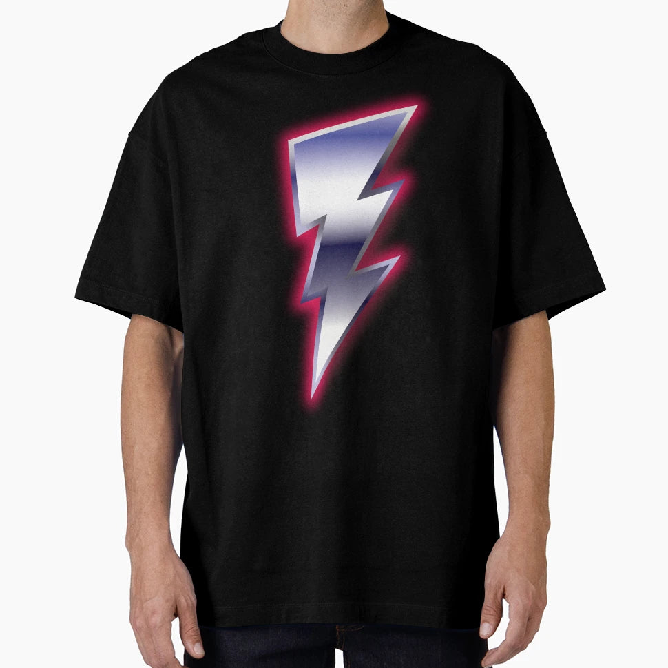 Bolt O Litghtnin Neon Chrome T-Shirt - Graphic Print Unisex - T-Shirt, Sweatshirt, Hoodie