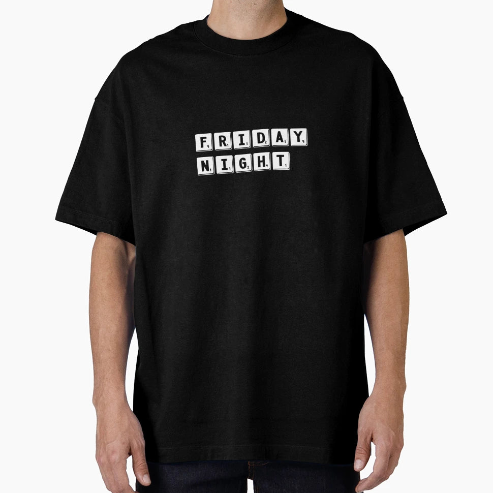 Friday Night T-Shirt - Minimalist Print for Adults - T-Shirt, Sweatshirt, Hoodie