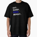 Eat Sleep Food Repeat T-Shirt - Custom Art Print for Adults - T-Shirt, Sweatshirt, Hoodie