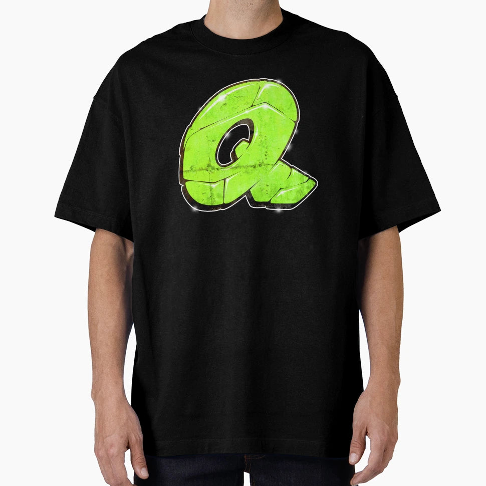 Q Graffiti Letter T-Shirt - Trendy Graphic for Adults - T-Shirt, Sweatshirt, Hoodie