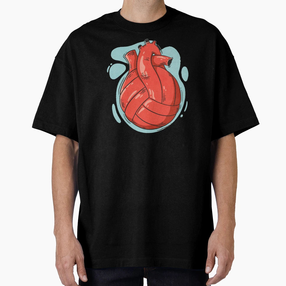 Volleyball Heart T-Shirt - Fun Novelty Design Men Women - T-Shirt, Sweatshirt, Hoodie