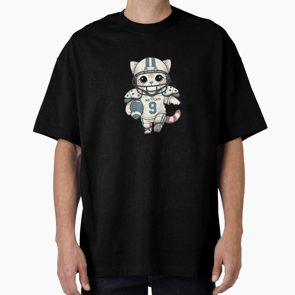 American Football Super Star Cat T-Shirt - Novelty Apparel Unisex - T-Shirt, Sweatshirt, Hoodie