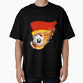 Flaming Football Germany Flag T-Shirt - Custom Art Print Men Women - T-Shirt, Sweatshirt, Hoodie