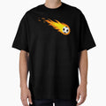 Fire Soccerball Fireball Made Me Do It T-Shirt - Aesthetic Graphic Unisex - T-Shirt, Sweatshirt, Hoodie