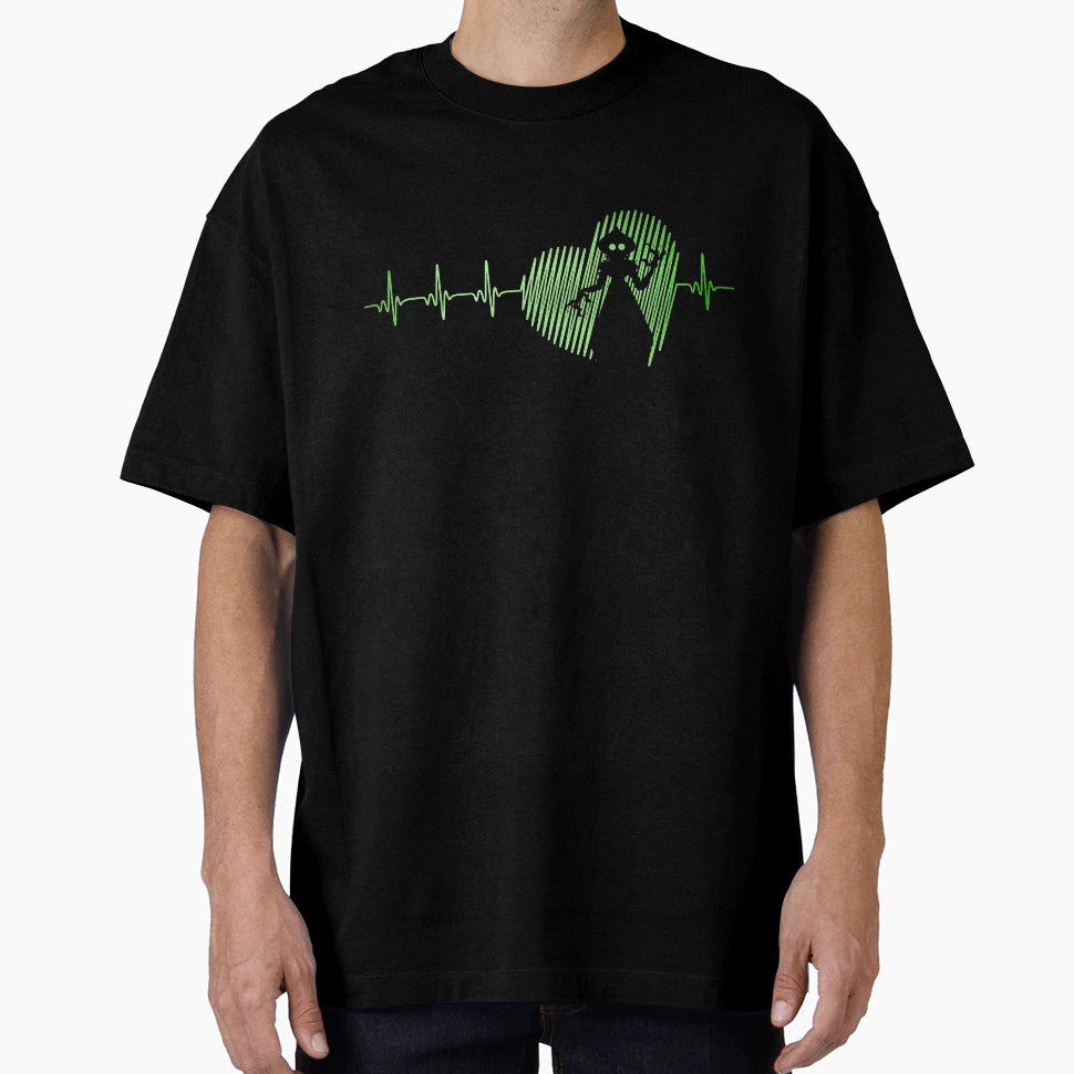 Flatwoods Monster Cryptid Heartbeat T-Shirt - Trendy Graphic for Adults - T-Shirt, Sweatshirt, Hoodie