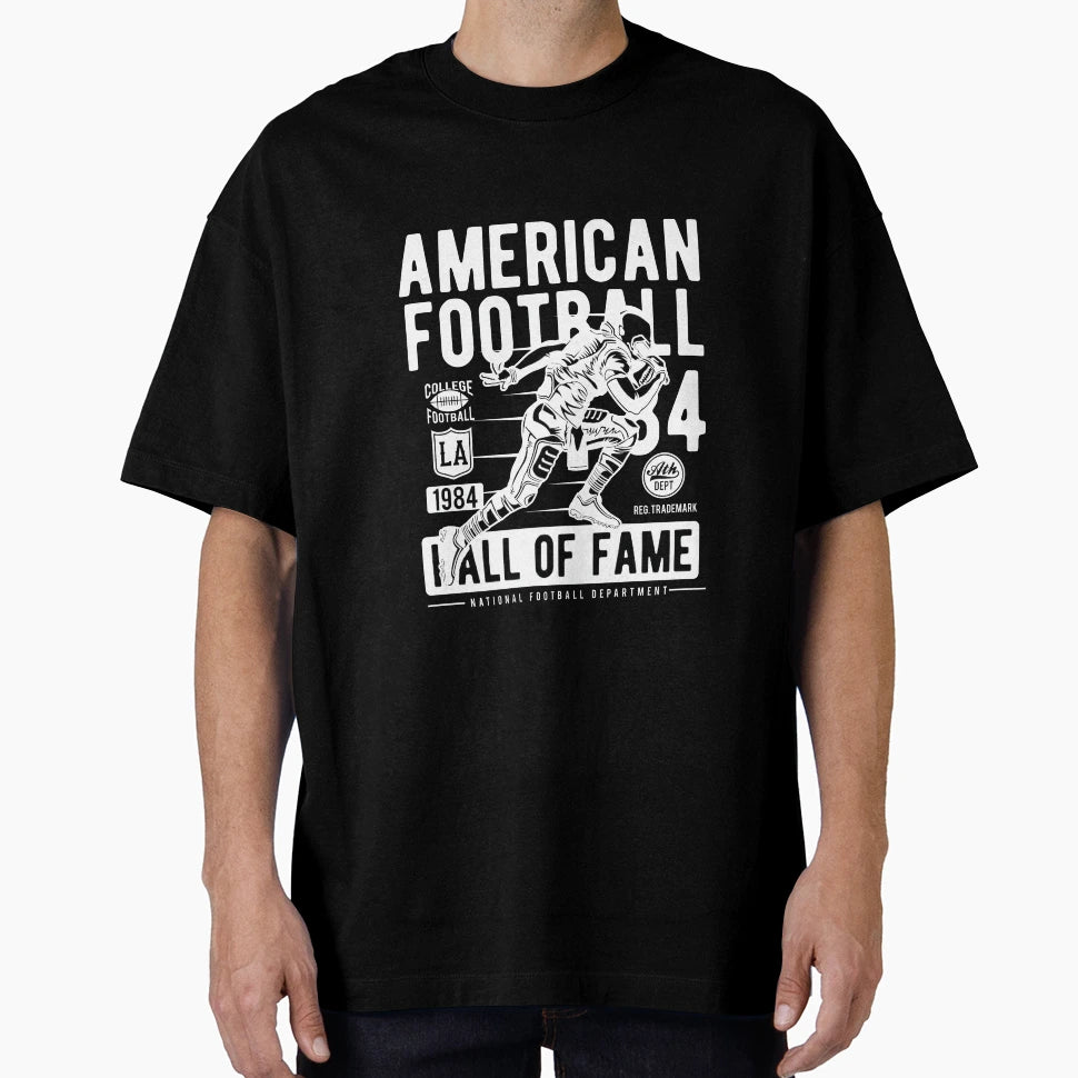 Gridiron Glory American Football Art T-Shirt - Minimalist Print for Adults - T-Shirt, Sweatshirt, Hoodie