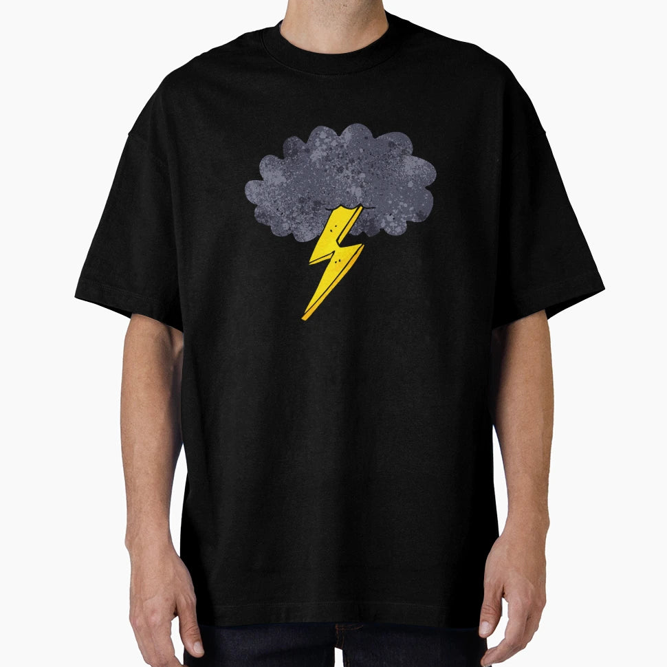 Lightning Bolt Cloud T-Shirt - Casual Everyday Wear Unisex - T-Shirt, Sweatshirt, Hoodie