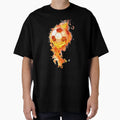 Soccer Foot Ball Set Fire T-Shirt - Novelty Apparel for Adults - T-Shirt, Sweatshirt, Hoodie