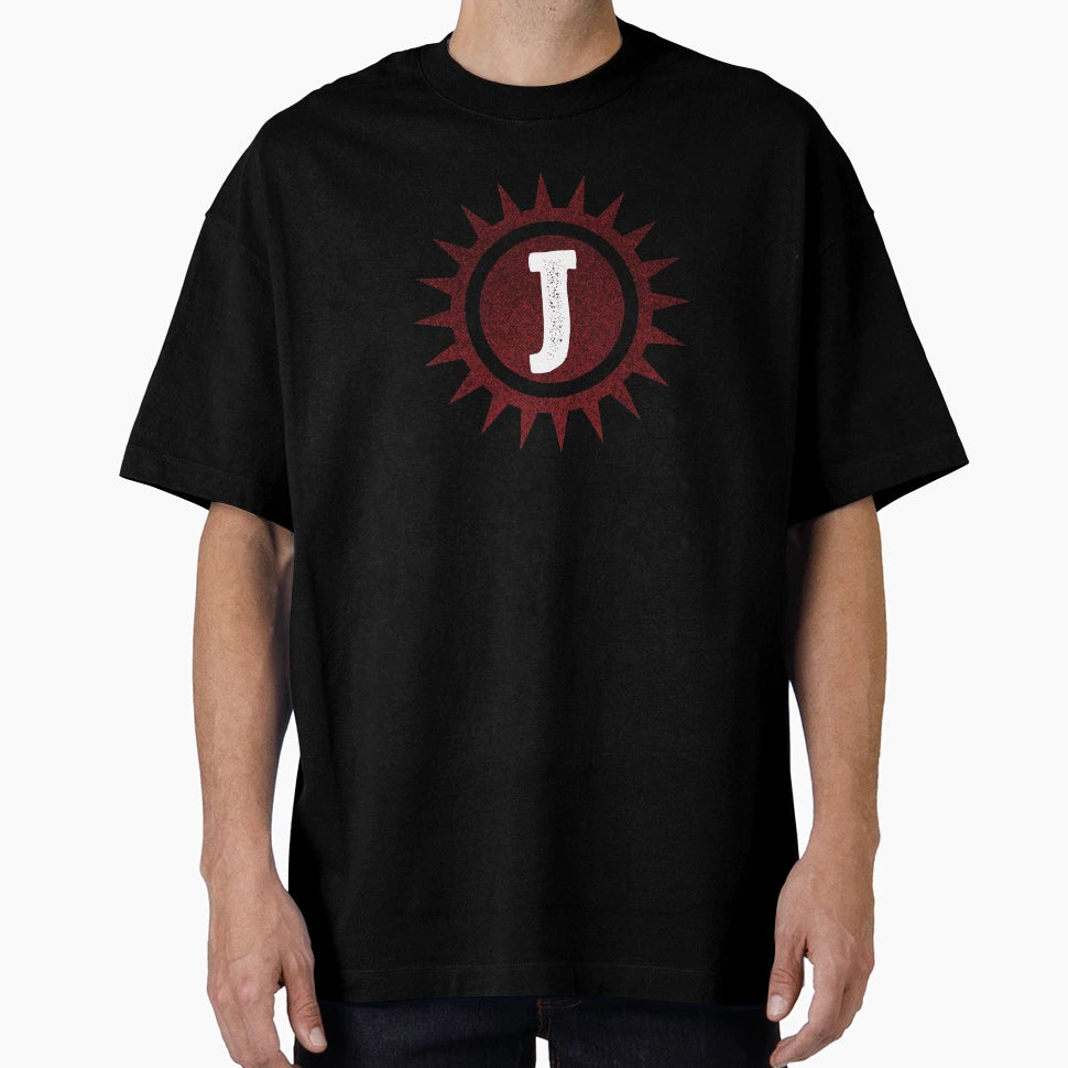 Monogram J Red Spike Logo T-Shirt - Graphic Print for Adults - T-Shirt, Sweatshirt, Hoodie