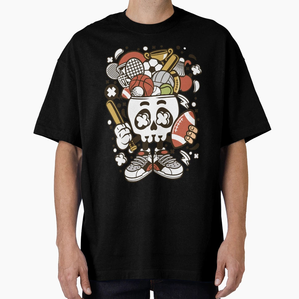 Sports Head T-Shirt - Custom Art Print Unisex - T-Shirt, Sweatshirt, Hoodie