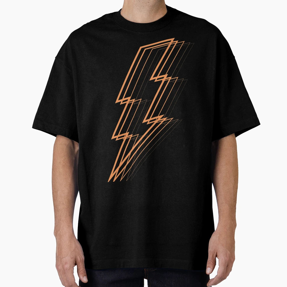 Orange Lightning T-Shirt - Novelty Apparel Unisex - T-Shirt, Sweatshirt, Hoodie