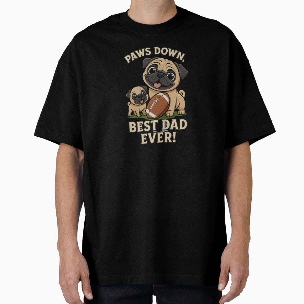 Funny Pug Dad And Son Fathers Day T-Shirt - Aesthetic Graphic Men Women - T-Shirt, Sweatshirt, Hoodie
