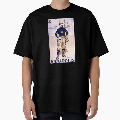 1902 Annapolis Navy Football Art T-Shirt - Custom Art Print for Adults - T-Shirt, Sweatshirt, Hoodie