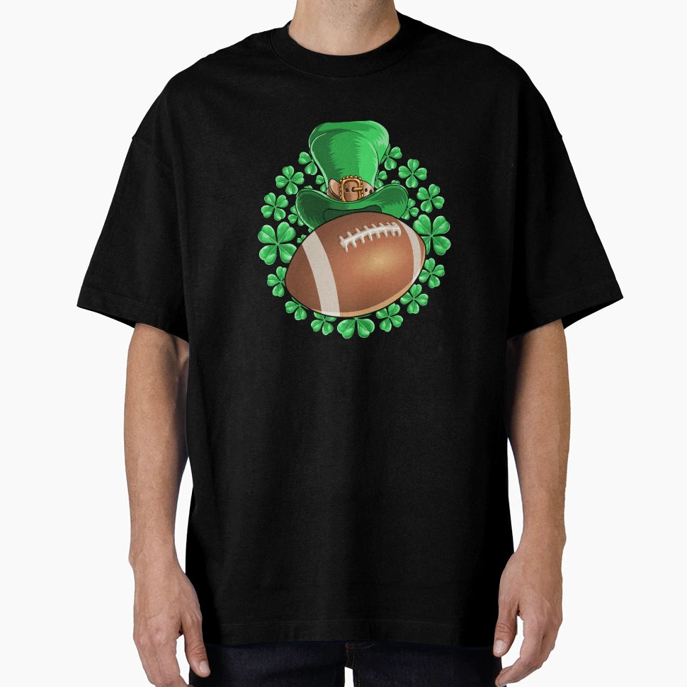 Football Saint Patricks Day T-Shirt - Novelty Apparel for Adults - T-Shirt, Sweatshirt, Hoodie