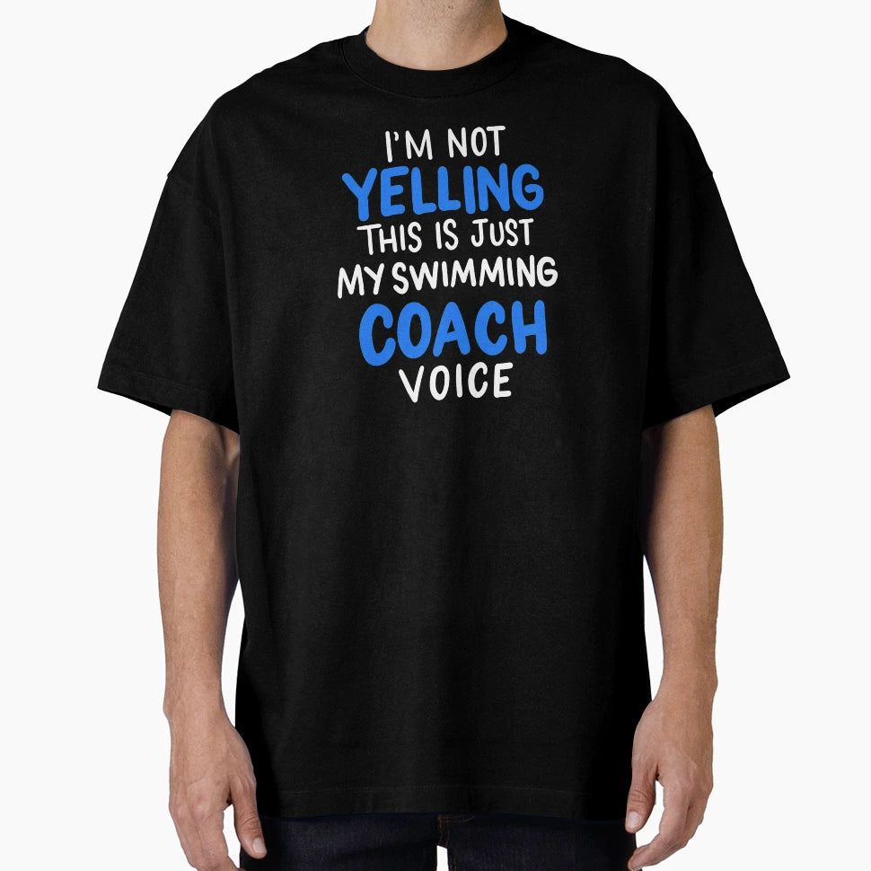 Swimming Coach Voice Coaching Mentor T-Shirt - Trendy Graphic for Adults - T-Shirt, Sweatshirt, Hoodie