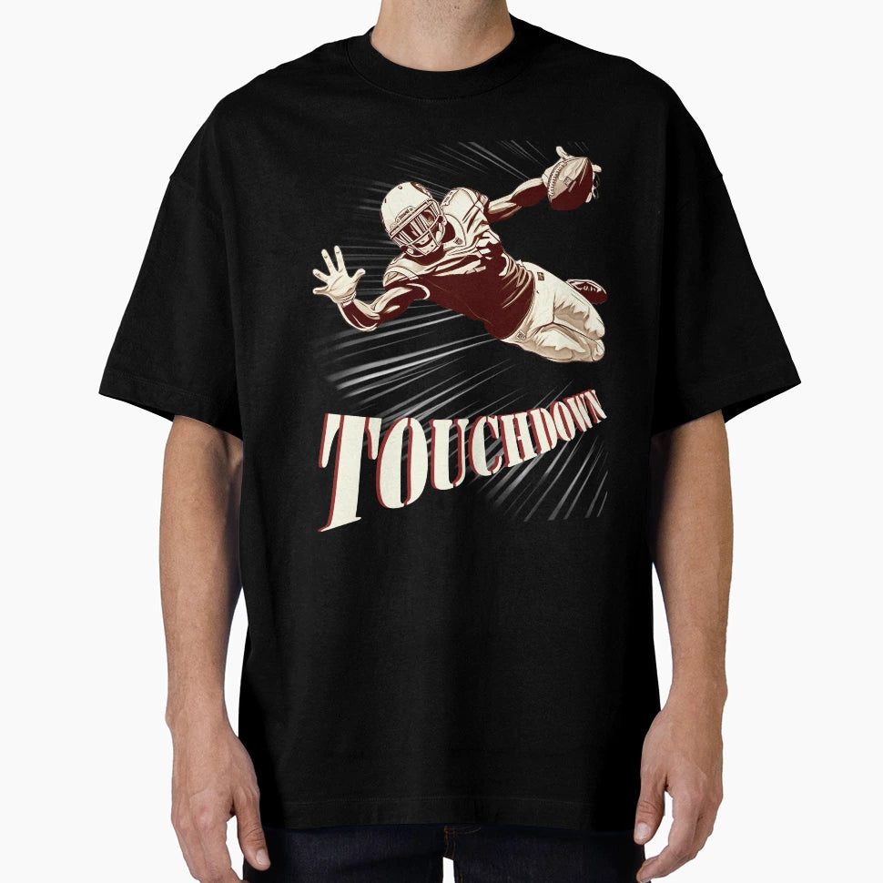 American Football Touchdown T-Shirt - Custom Art Print Unisex - T-Shirt, Sweatshirt, Hoodie
