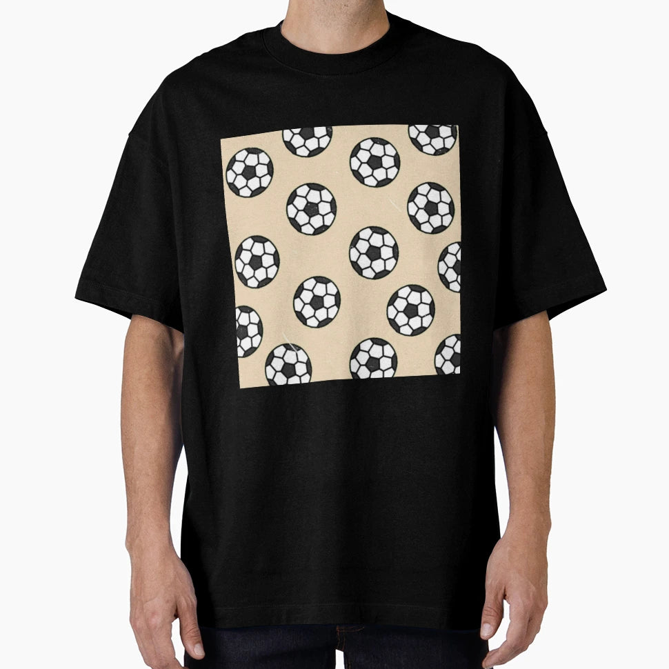 Soccer Football Pattern Mask T-Shirt - Minimalist Print for Adults - T-Shirt, Sweatshirt, Hoodie