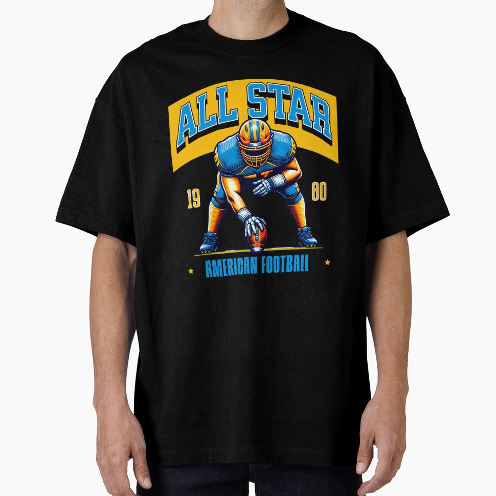 All Star American Football Fan T-Shirt - Unique Graphic for Adults - T-Shirt, Sweatshirt, Hoodie