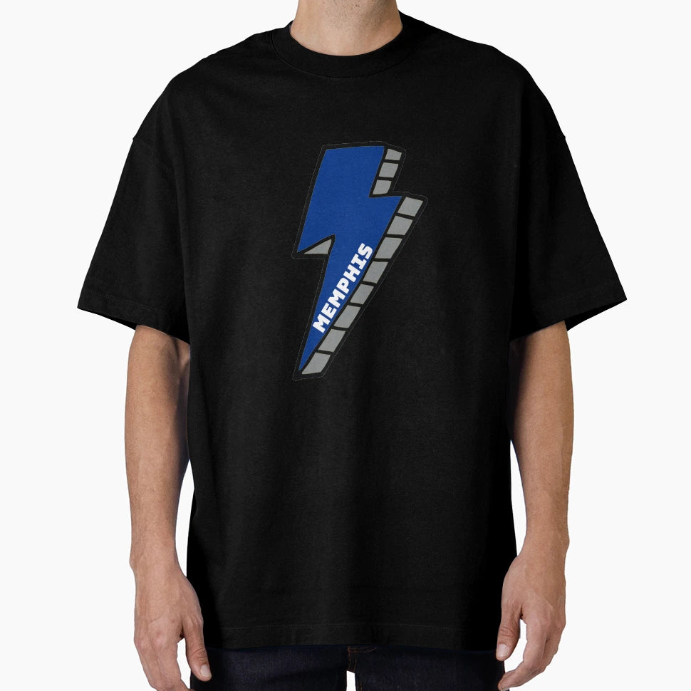 University Memphis Lightning Bolt T-Shirt - Custom Art Print Unisex - T-Shirt, Sweatshirt, Hoodie
