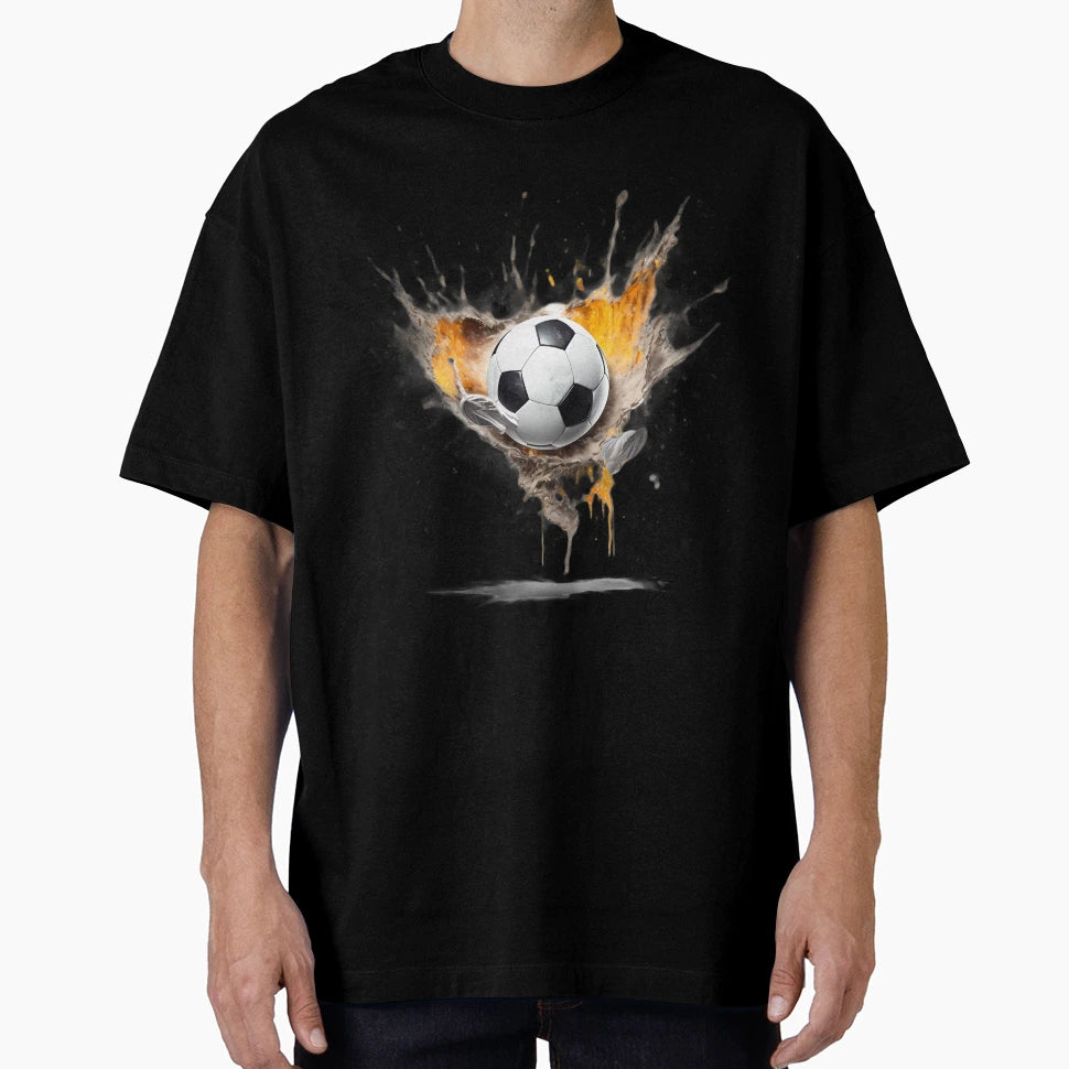 Soccer Ball Color Splash T-Shirt - Streetwear Style Unisex - T-Shirt, Sweatshirt, Hoodie