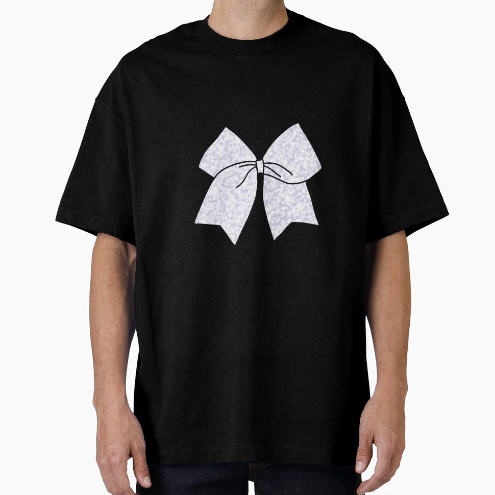 Sparkly Purple Cheer Bow T-Shirt - Graphic Print for Adults - T-Shirt, Sweatshirt, Hoodie
