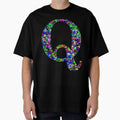 Letter Q Paint Splatter T-Shirt - Minimalist Print Unisex - T-Shirt, Sweatshirt, Hoodie