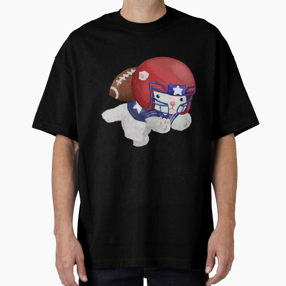 Football Kitten T-Shirt - Graphic Print for Adults - T-Shirt, Sweatshirt, Hoodie