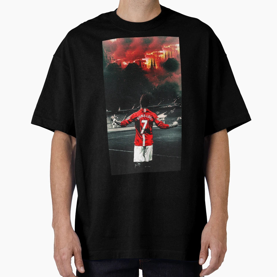 Cristiano Ronaldo Manchester T-Shirt - Aesthetic Graphic Unisex - T-Shirt, Sweatshirt, Hoodie