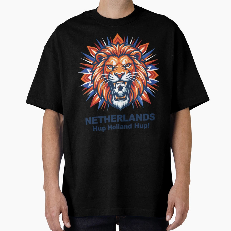 World Cup Netherlands Football Lion T-Shirt - Fun Novelty Design for Adults - T-Shirt, Sweatshirt, Hoodie