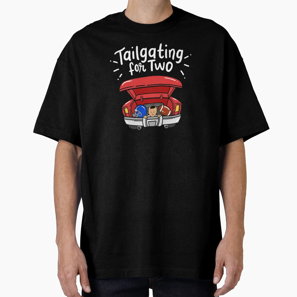 Tailgating Two Football Sports Game T-Shirt - Minimalist Print for Adults - T-Shirt, Sweatshirt, Hoodie