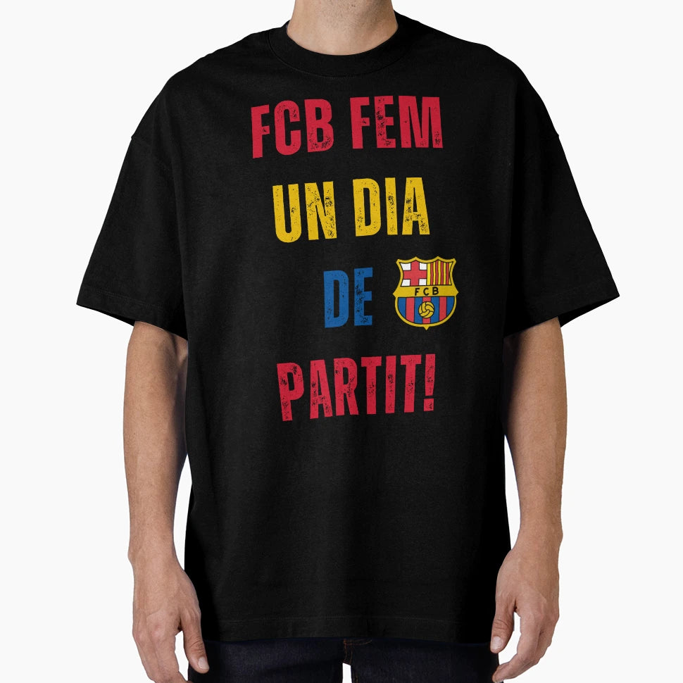 Fcb Femeni Un Dia De Partit T-Shirt - Custom Art Print for Adults - T-Shirt, Sweatshirt, Hoodie