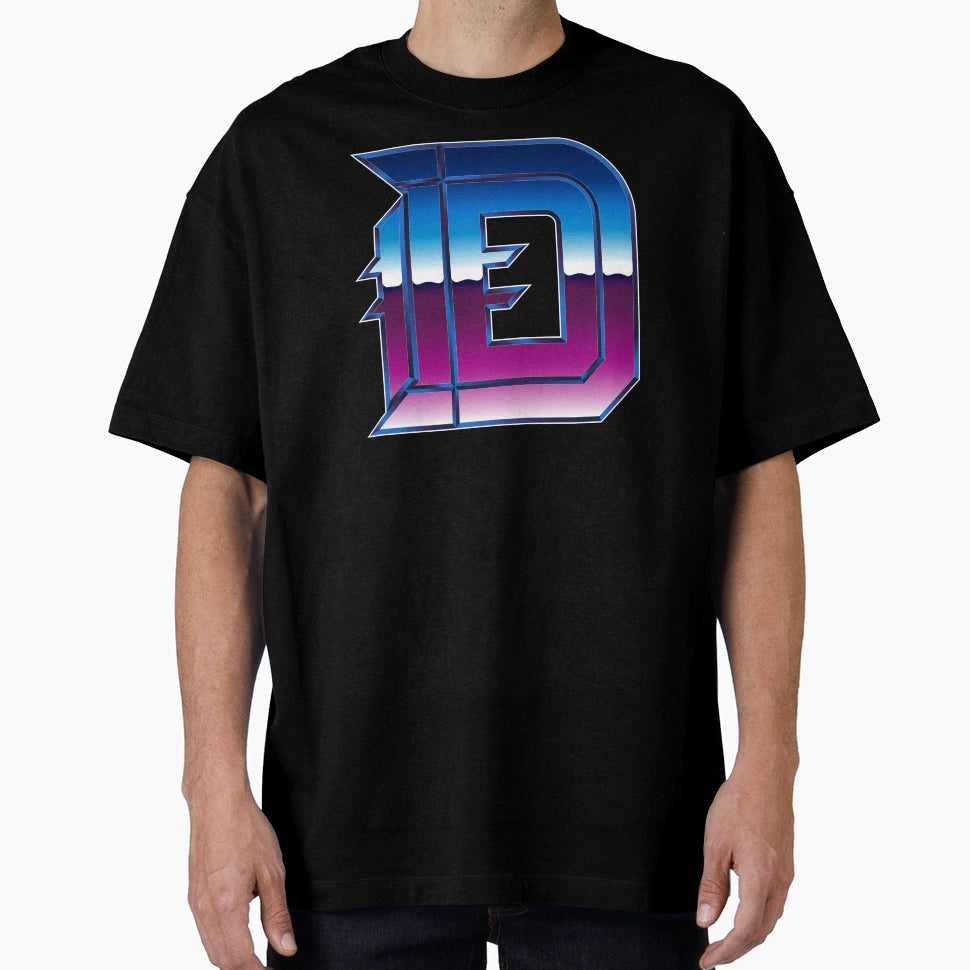 Detroit D Chrome Iv T-Shirt - Novelty Apparel Unisex - T-Shirt, Sweatshirt, Hoodie