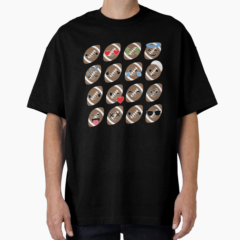 Rugby Emoji T-Shirt - Unique Graphic Men Women - T-Shirt, Sweatshirt, Hoodie