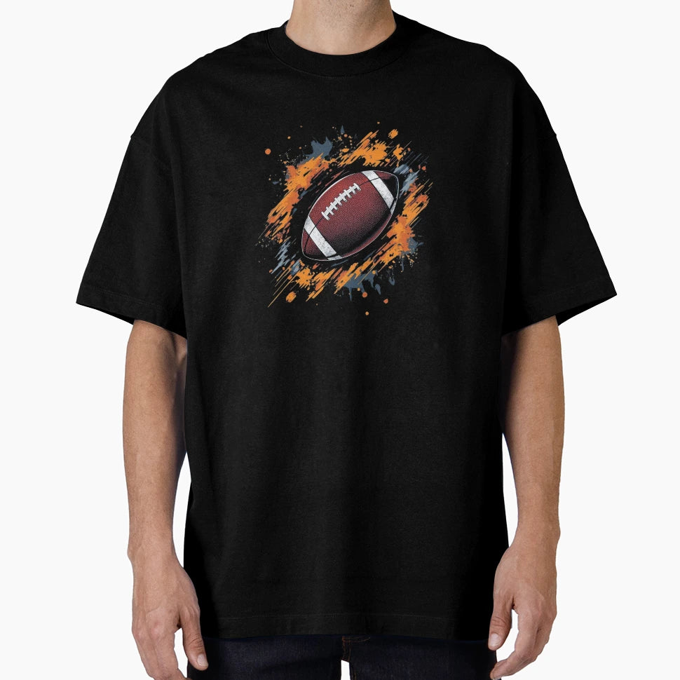 American Football Ball Modern Sports T-Shirt - Novelty Apparel for Adults - T-Shirt, Sweatshirt, Hoodie