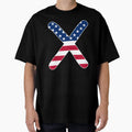 Letter X Capital Alphabet American T-Shirt - Unique Graphic for Adults - T-Shirt, Sweatshirt, Hoodie
